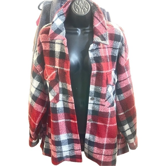 Black Tape_ Jackets & Blazers - BLACK TAPE_ plaid trendy button up Jacket sizes 2X